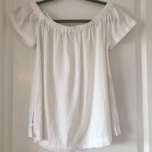 White Off the Shoulder Top